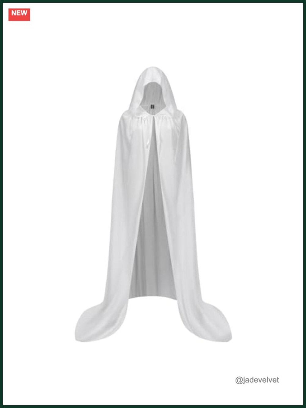 Velvet Hooded Cape Cloak Unisex Halloween Costume Robe